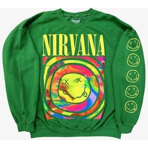 NWT Urban Outfitters Green Nirvana Sweatshirt